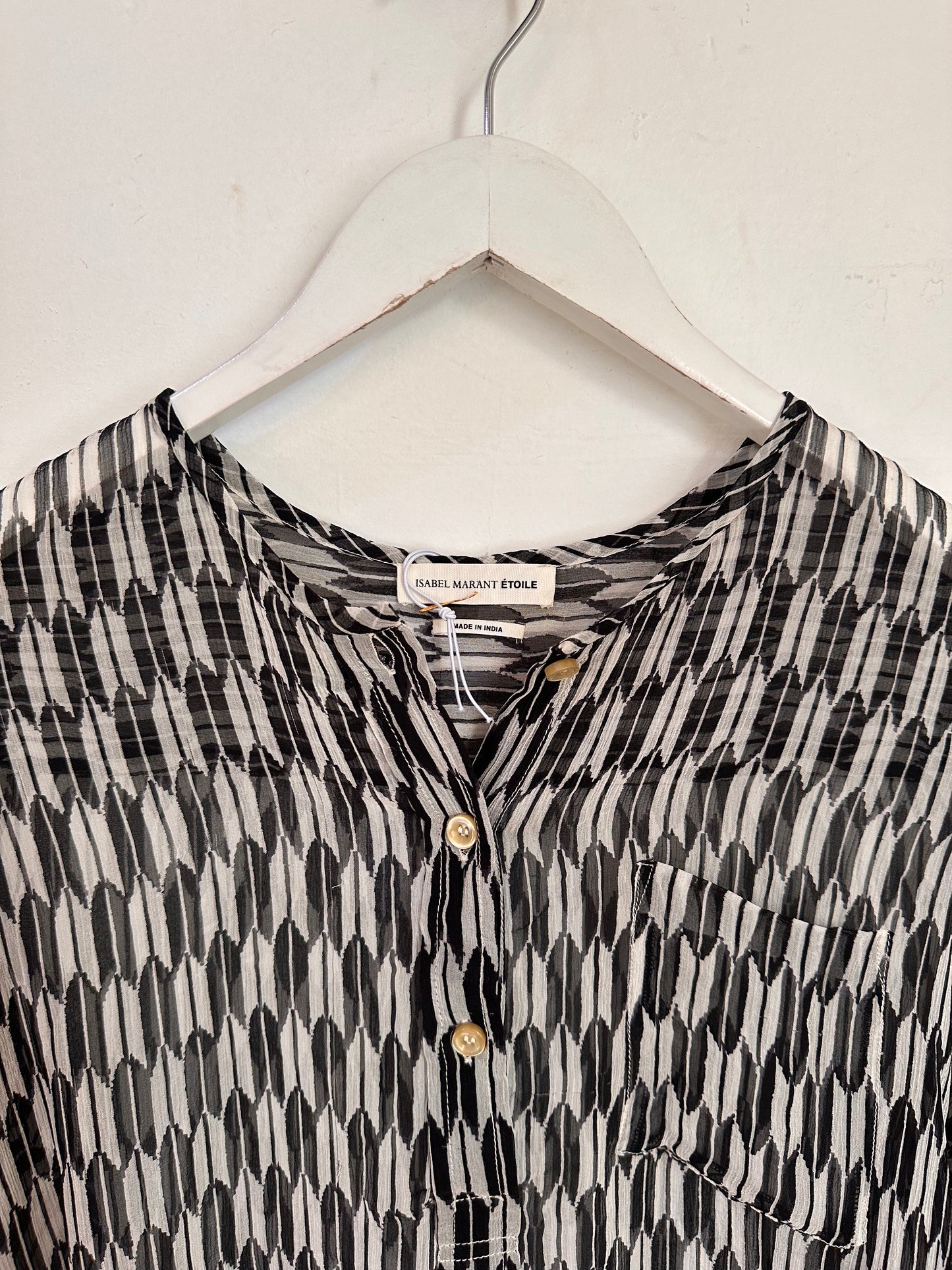 Isabel Marant Black & White Print Shirt - Size