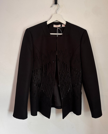 sass & bide Black Tailored Sequin Jacket - Size 8
