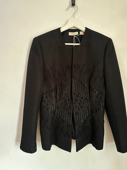 sass & bide Black Tailored Sequin Jacket - Size 8