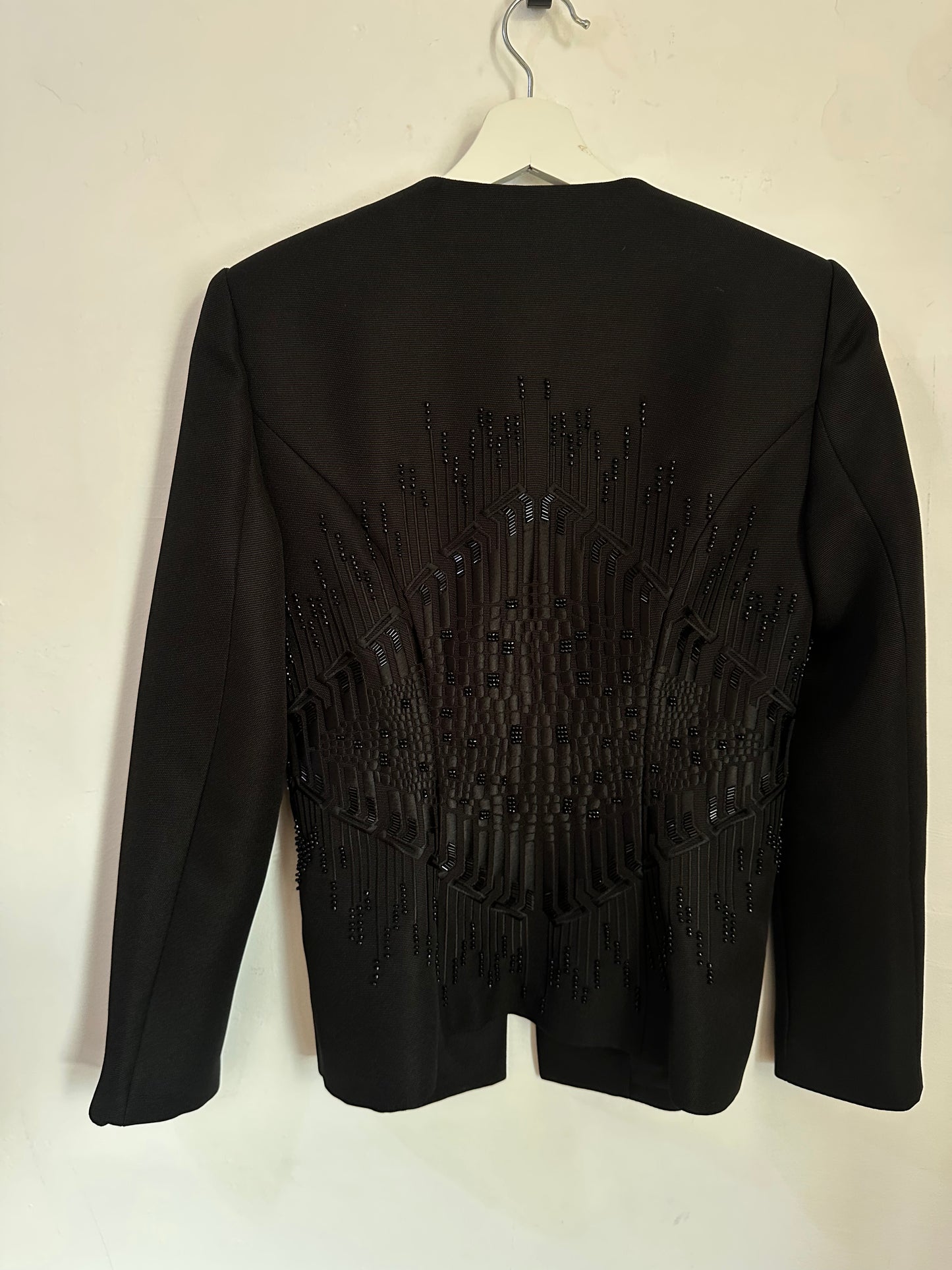 sass & bide Black Tailored Sequin Jacket - Size 8