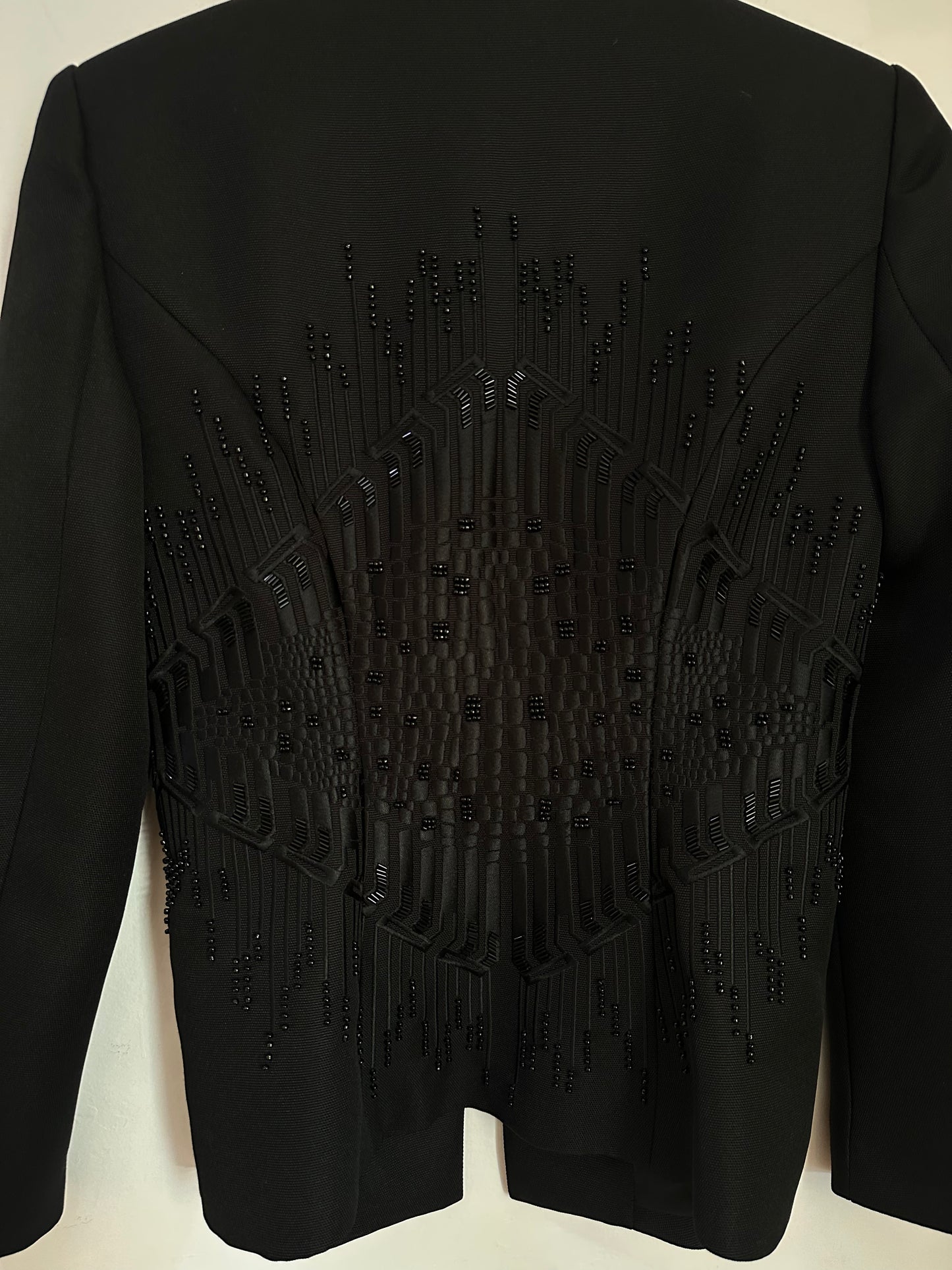 sass & bide Black Tailored Sequin Jacket - Size 8
