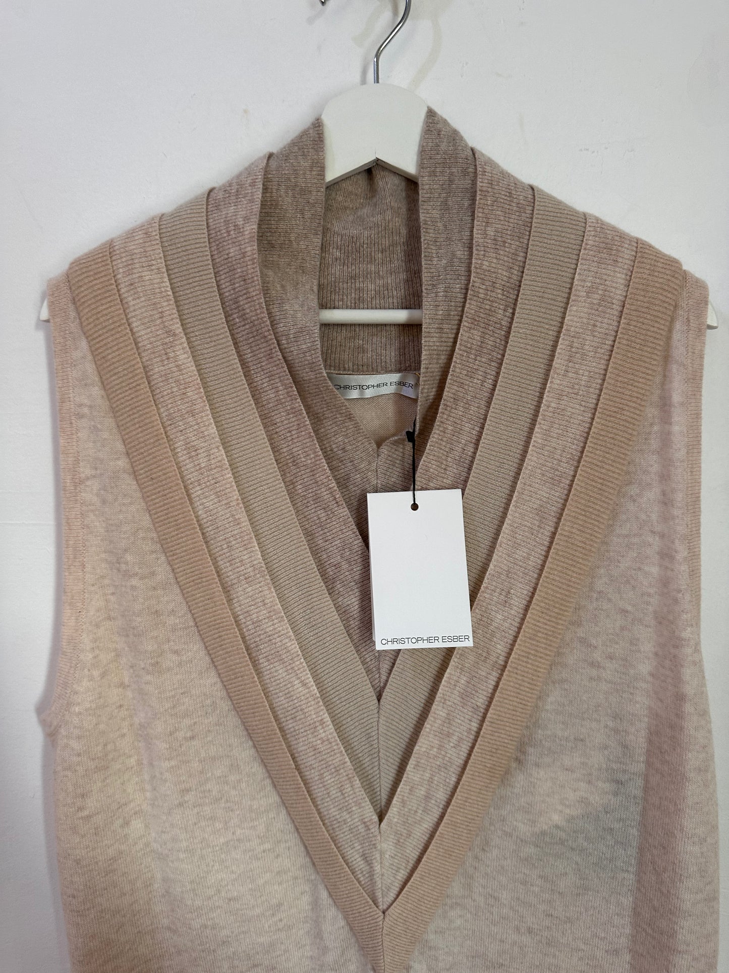 Christopher Esber Cashmere Knit Multi Neckline Vest Dress - Size XS (Brand New)