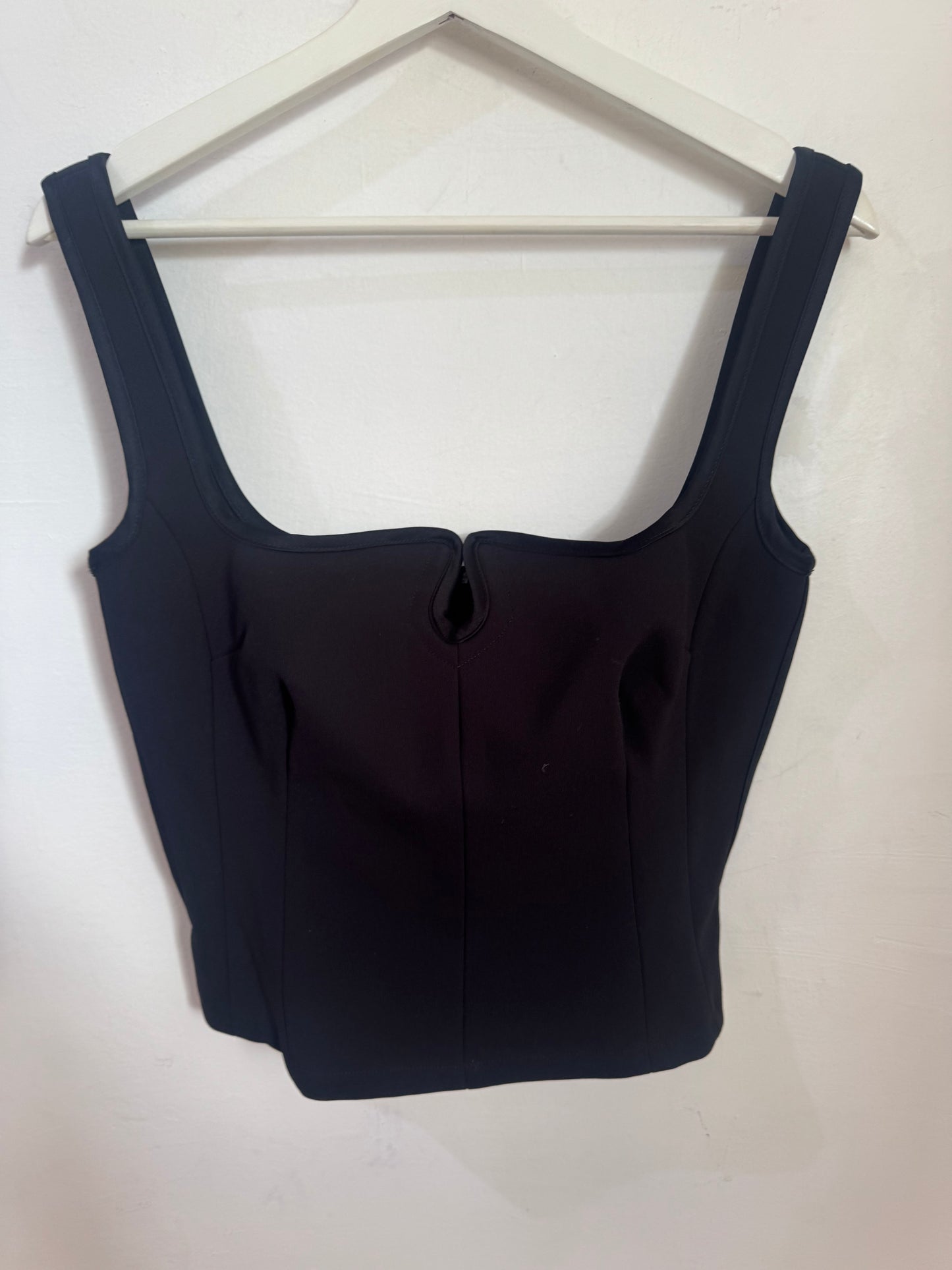 Paris Georgia Diamond Black Singlet Top - Size S