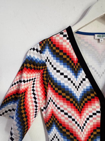 Kenzo Chevron Print Dress - Size S