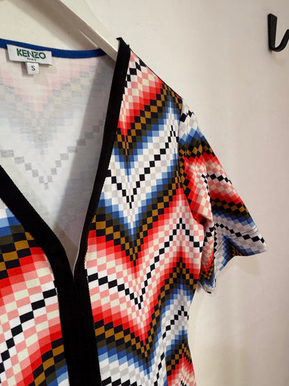 Kenzo Chevron Print Dress - Size S