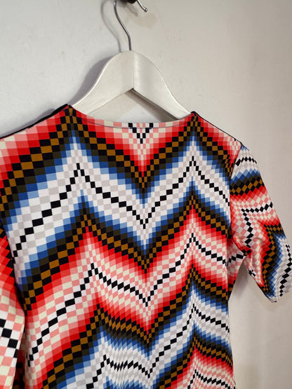 Kenzo Chevron Print Dress - Size S
