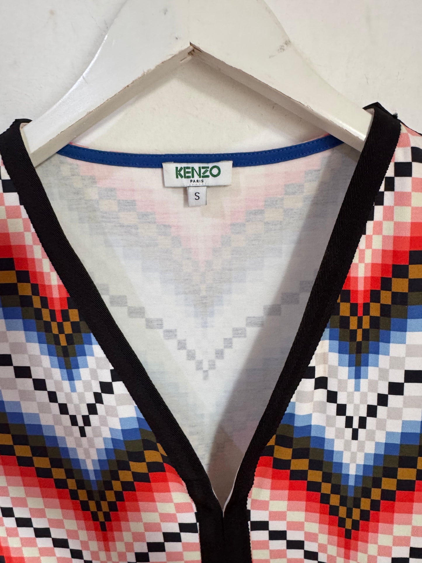 Kenzo Chevron Print Dress - Size S