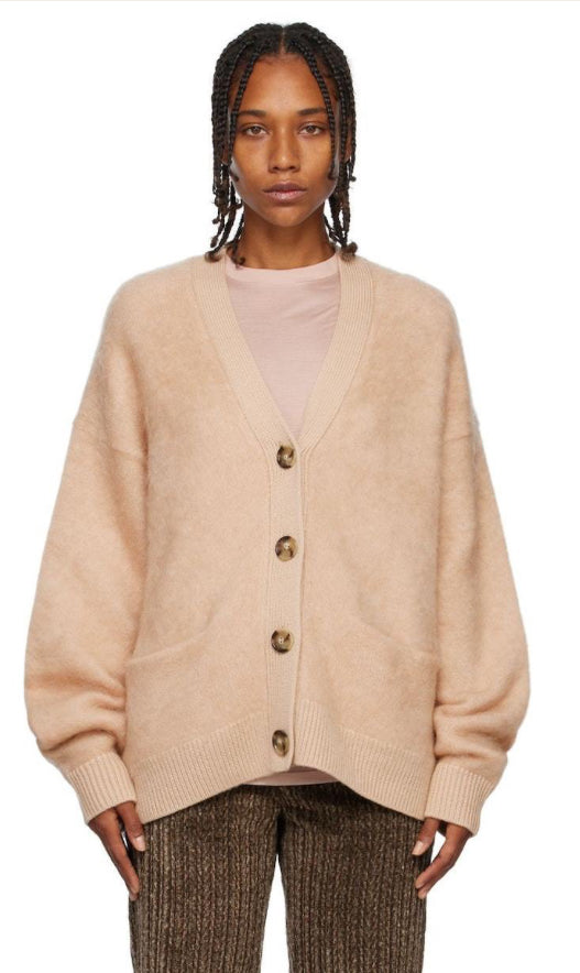 Acne Studios Brushed Wool & Mohair Cardigan - Size S