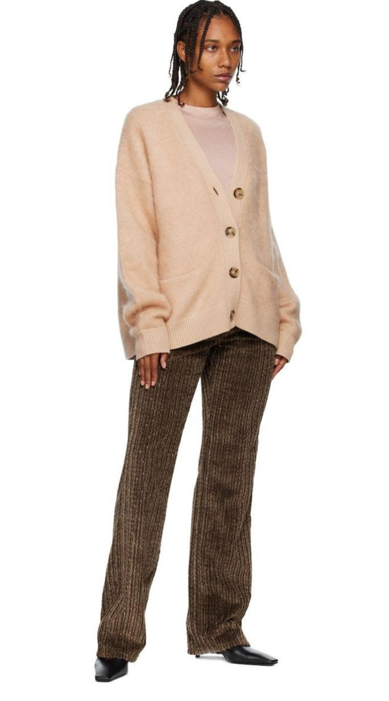 Acne Studios Brushed Wool & Mohair Cardigan - Size S