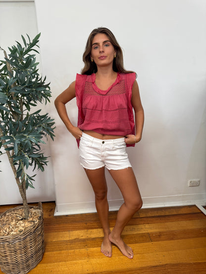 Isabel Marant Etoile SZ Pink CLARA Top - Size 40
