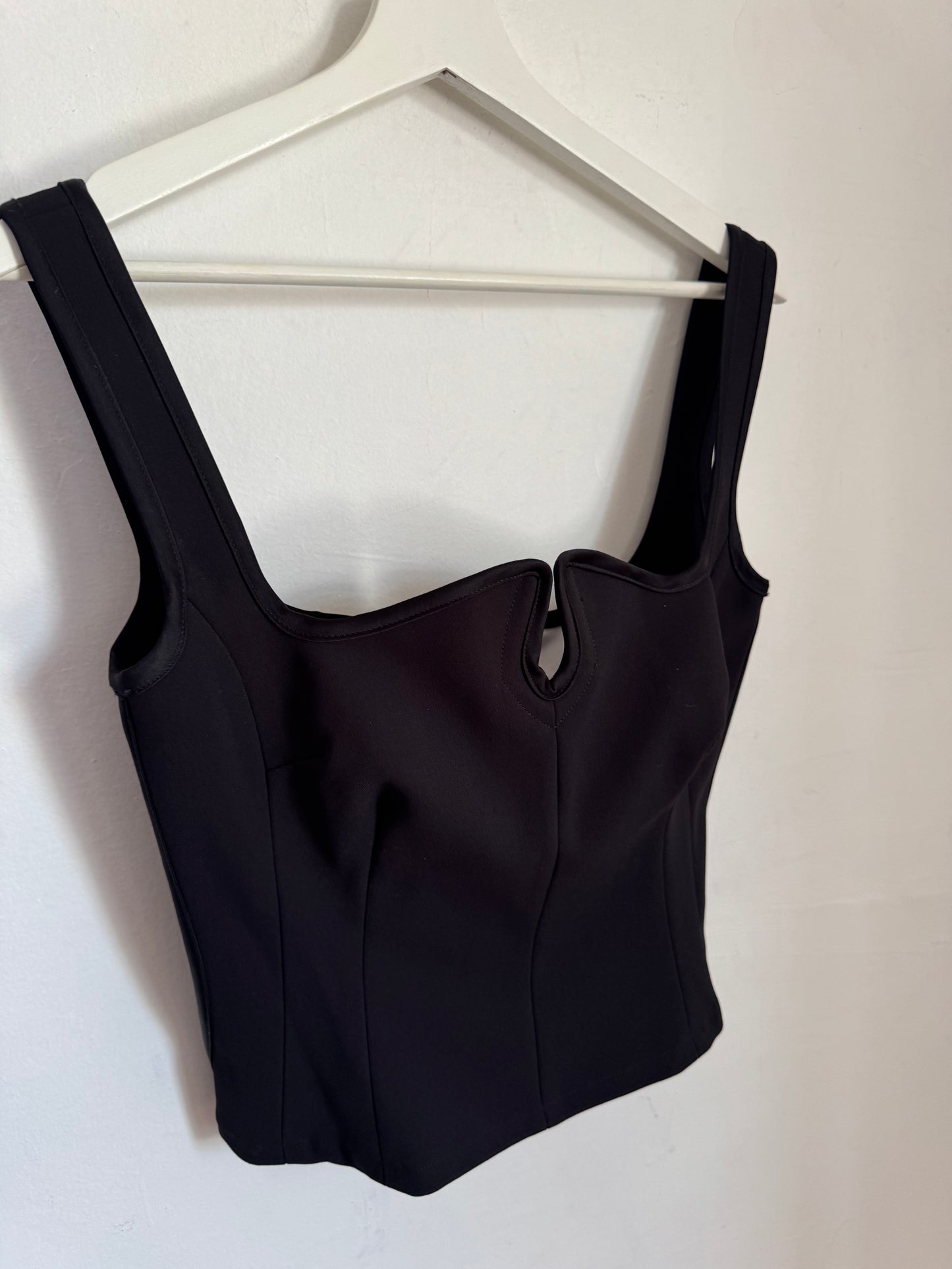 Paris Georgia Diamond Black Singlet Top - Size S