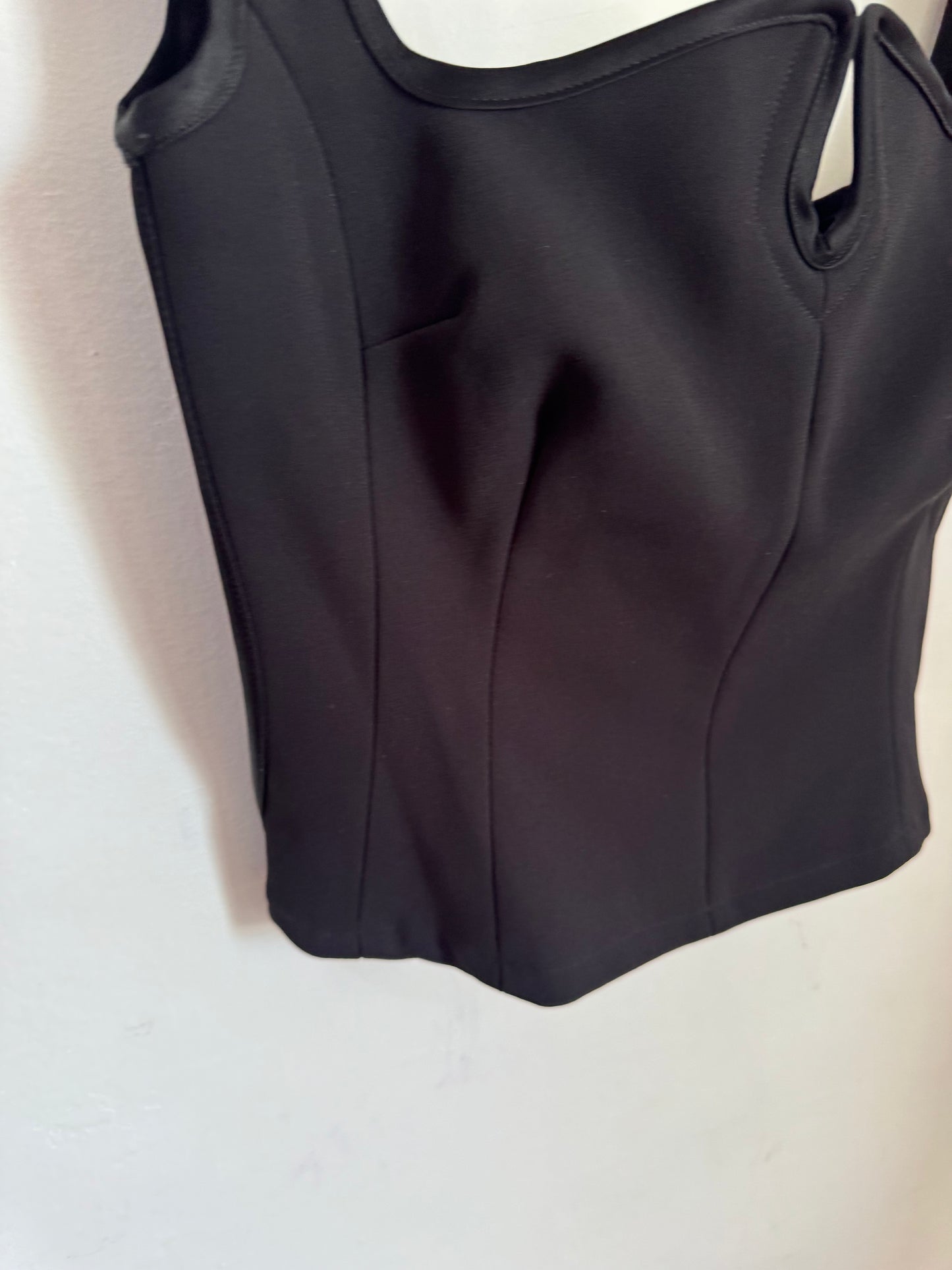 Paris Georgia Diamond Black Singlet Top - Size S