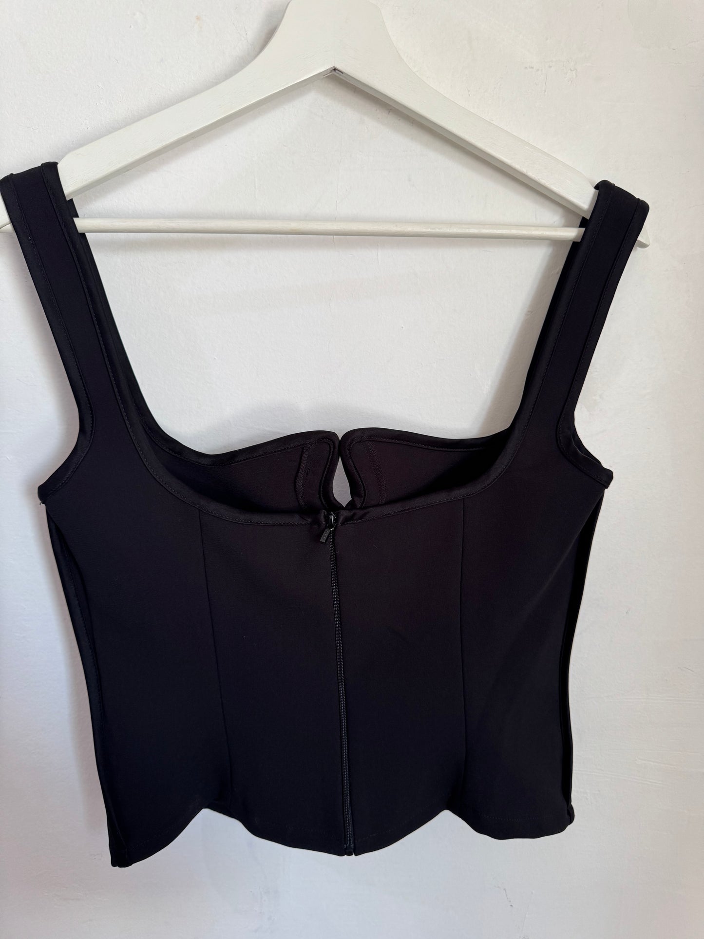 Paris Georgia Diamond Black Singlet Top - Size S
