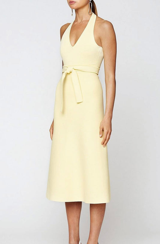 Scanlan Theodore Crepe Knit Halter Dress - Size S