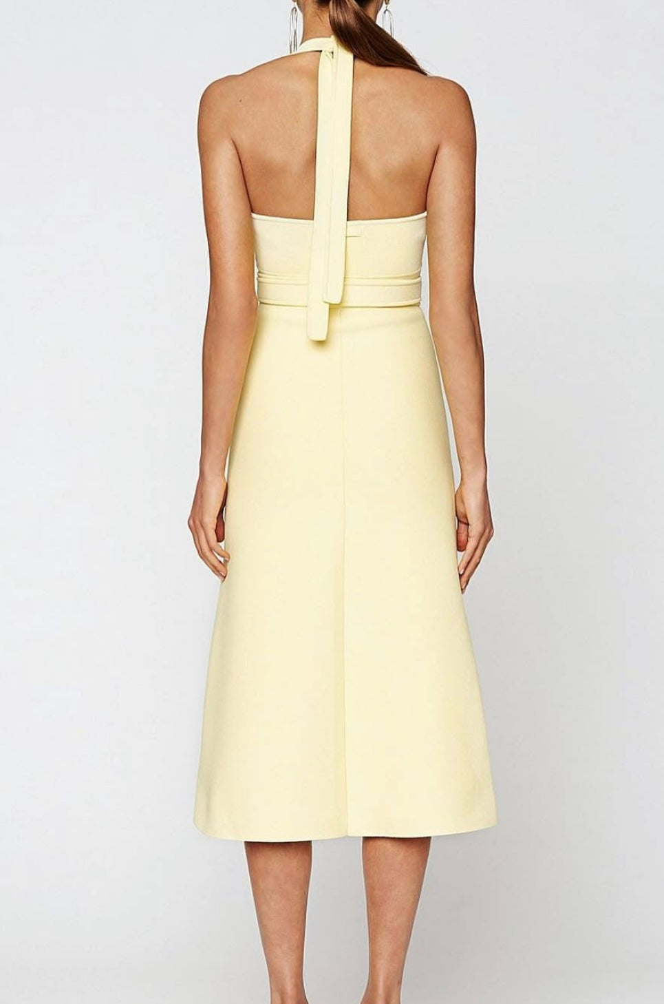 Scanlan Theodore Crepe Knit Halter Dress - Size S