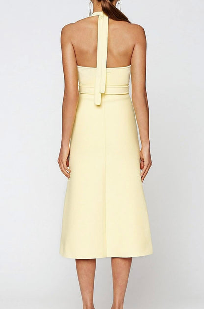 Scanlan Theodore Crepe Knit Halter Dress - Size S