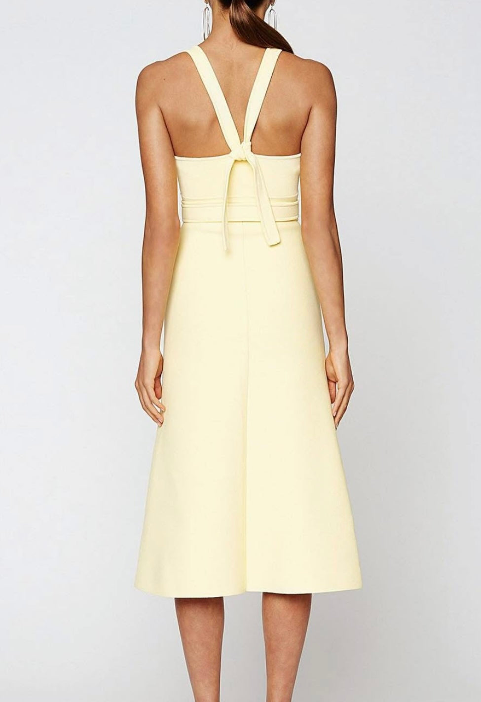 Scanlan Theodore Crepe Knit Halter Dress - Size S