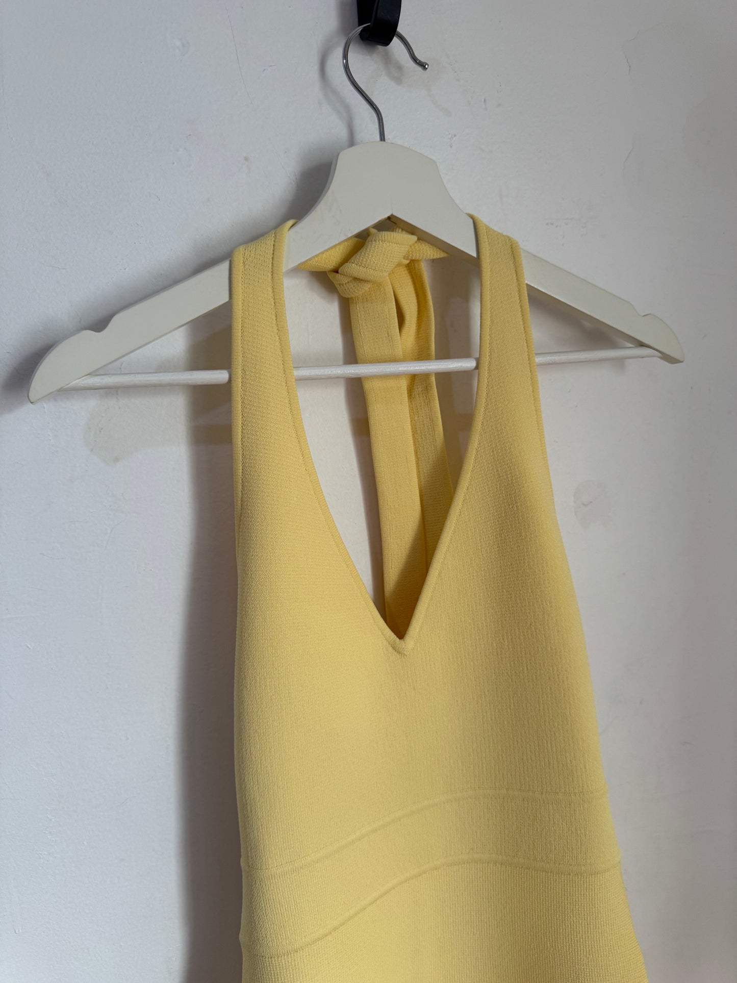 Scanlan Theodore Crepe Knit Halter Dress - Size S