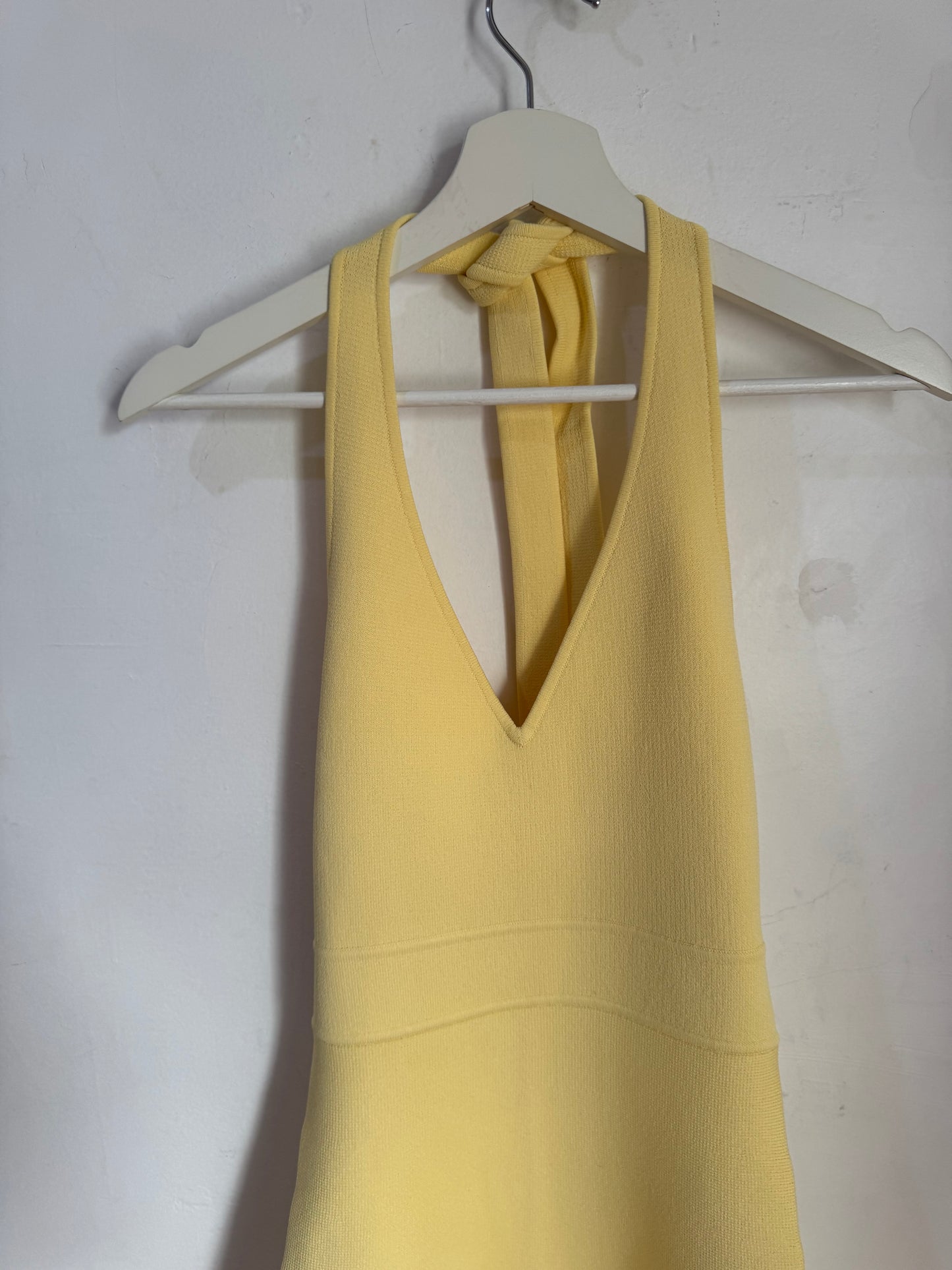 Scanlan Theodore Crepe Knit Halter Dress - Size S