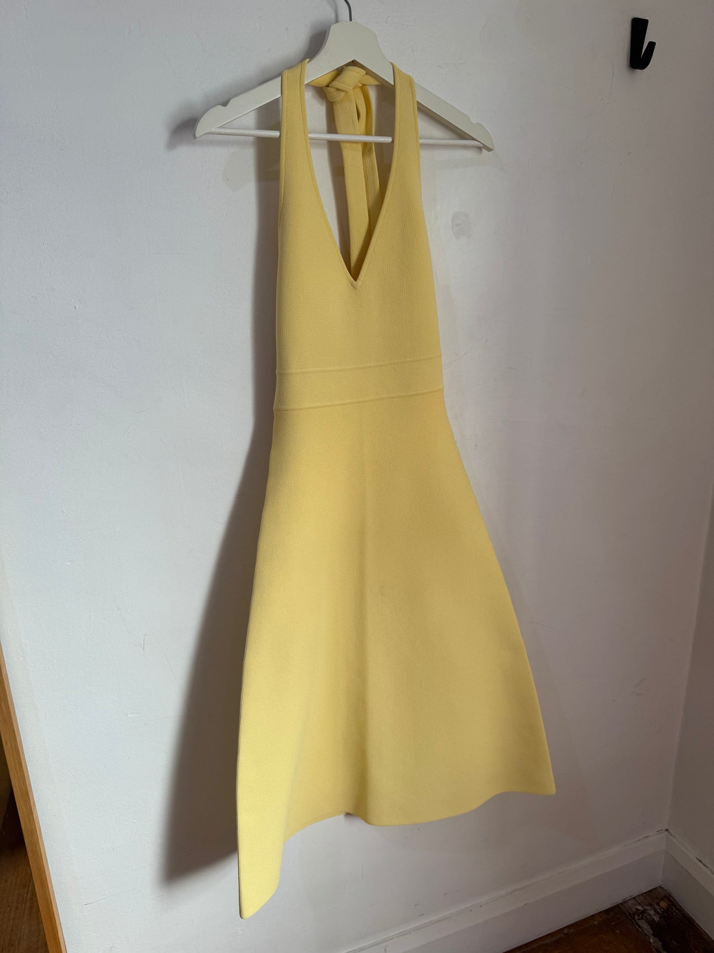 Scanlan Theodore Crepe Knit Halter Dress - Size S