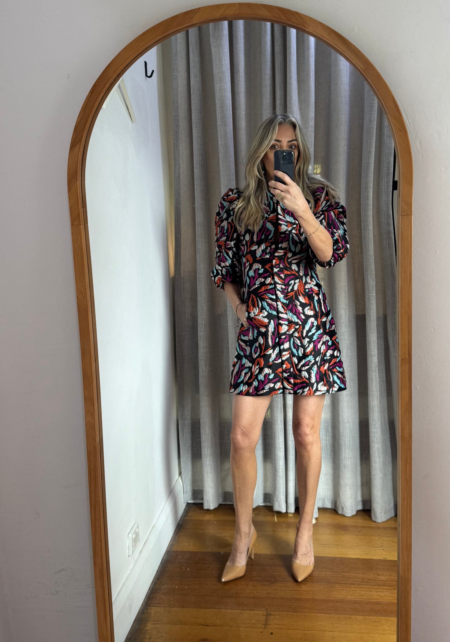 Essential Antwerp Cure Puff Sleeve Mini Dress - Size M | Size 40