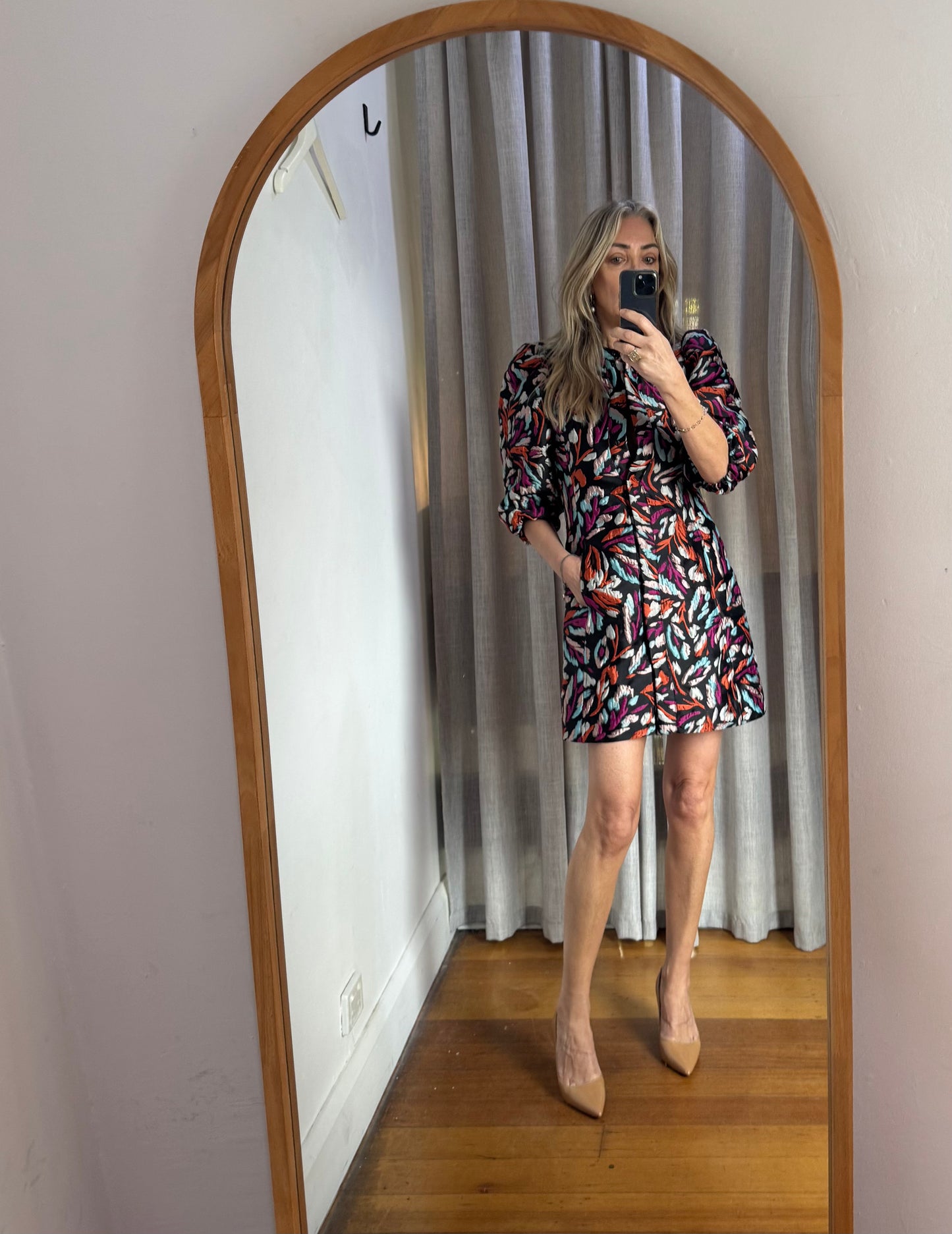 Essential Antwerp Cure Puff Sleeve Mini Dress - Size M | Size 40