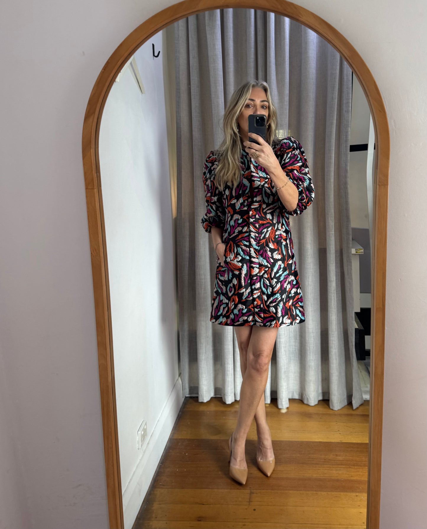 Essential Antwerp Cure Puff Sleeve Mini Dress - Size M | Size 40