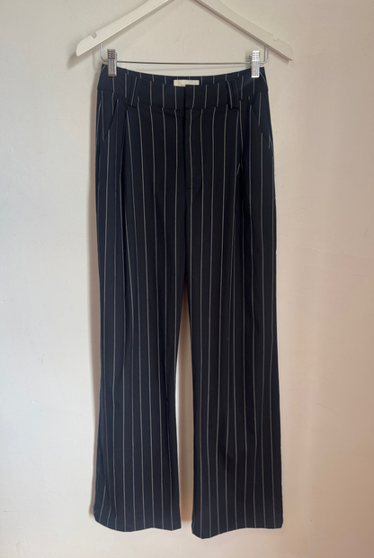 Dissh Navy Pinstripe Pants - Size 8
