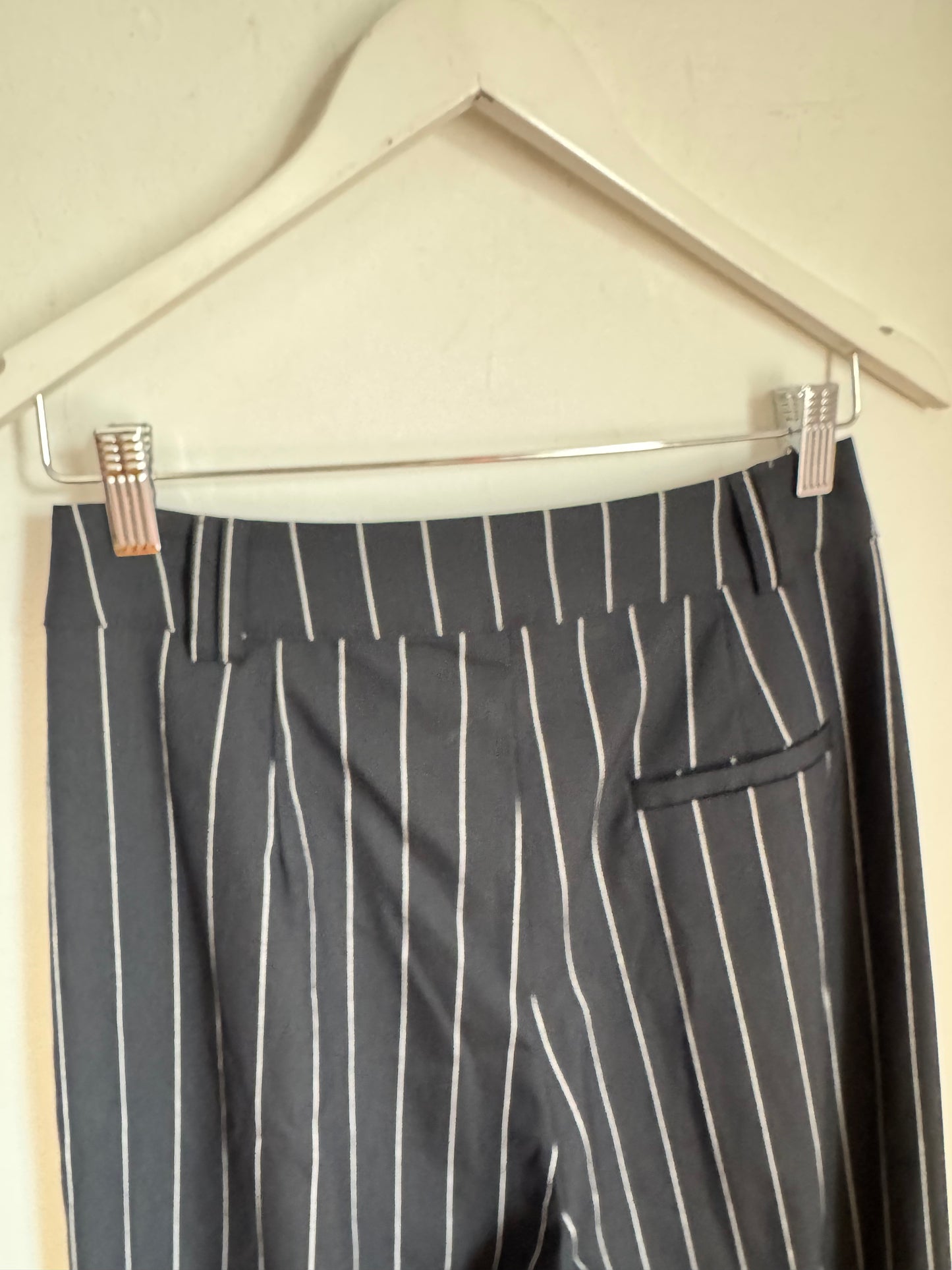 Dissh Navy Pinstripe Pants - Size 8