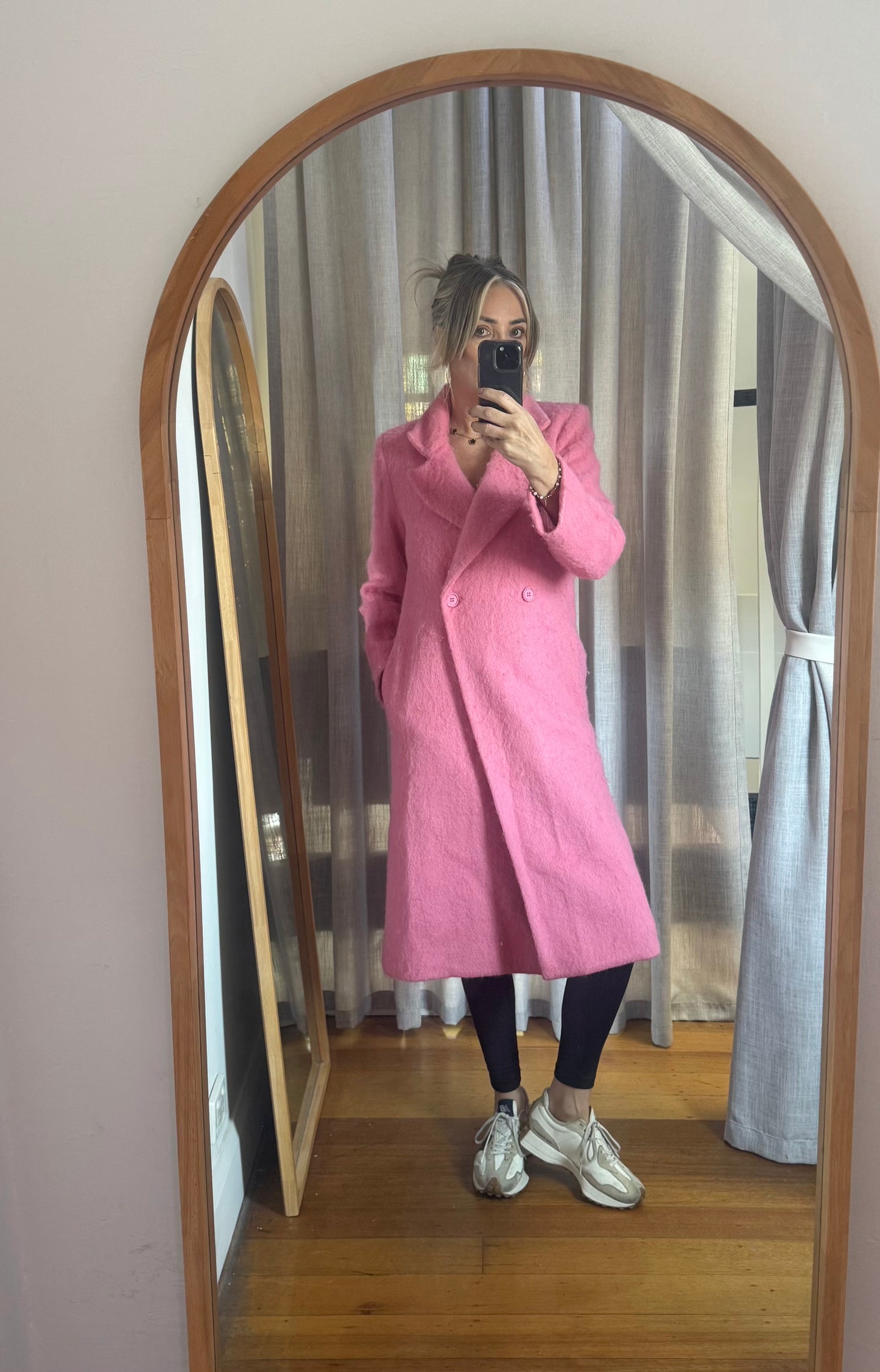 Viktoria & Woods Pink Romantica Wool Coat - Size 1