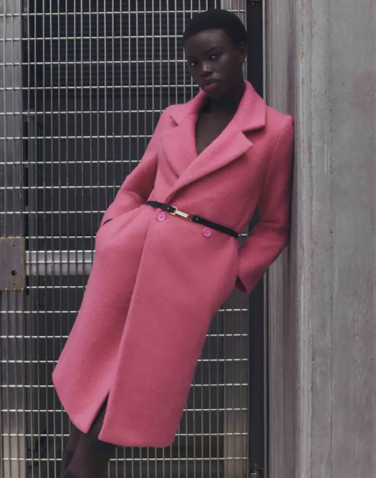 Viktoria & Woods Pink Romantica Wool Coat - Size 1
