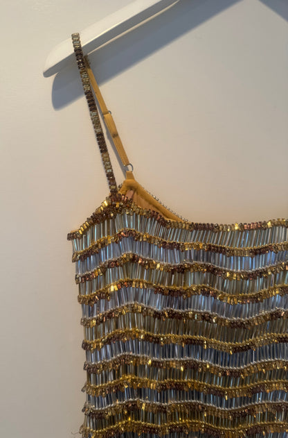 Rachel Gilbert Zeph Embellished Mini Dress - Size 1 (Only Worn Once)