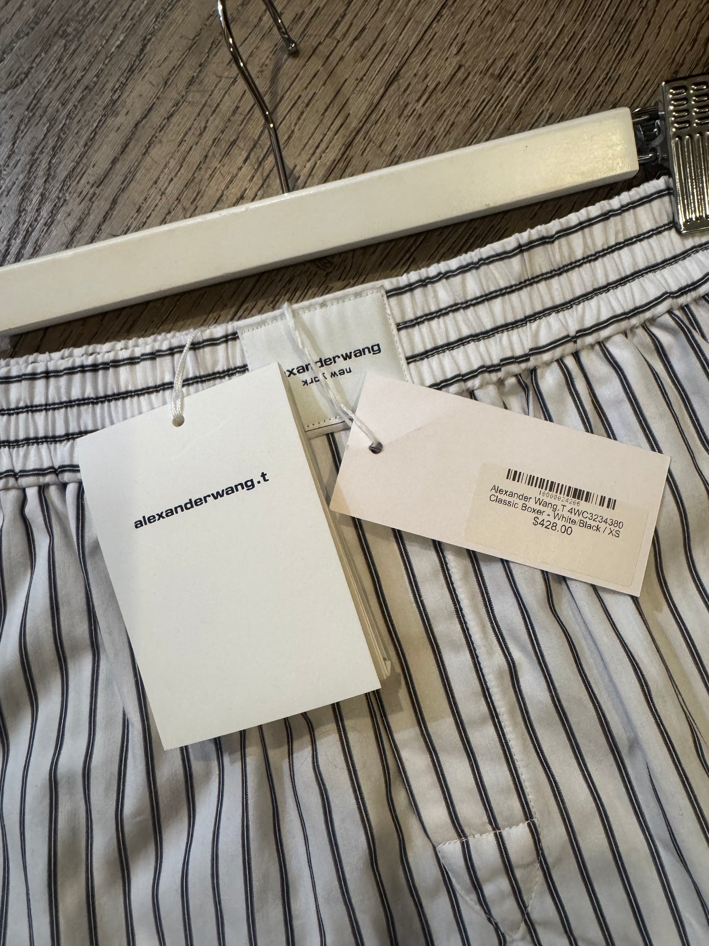 Alexander Wang Classic White & Black Boxer - Size XS (Brand New with Tags)