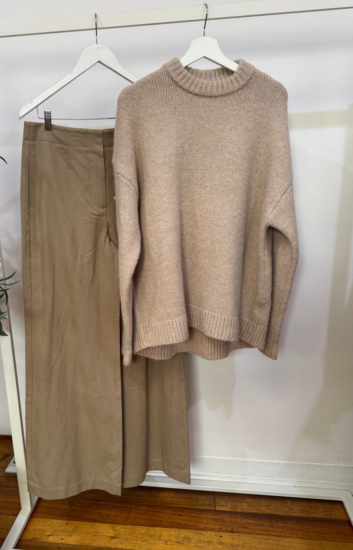 NAKEDVICE Nicholas Oversized Beige Jumper - Size S