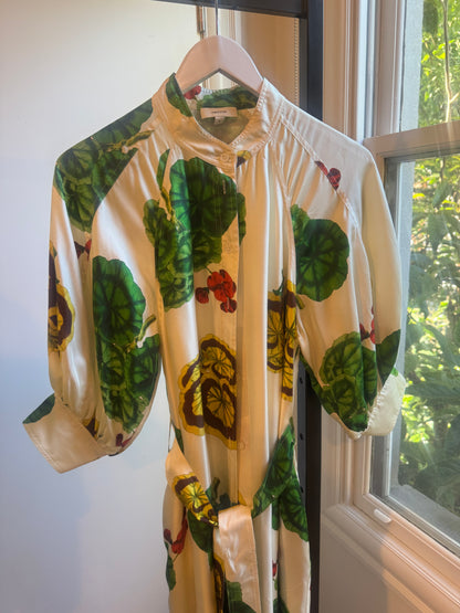 Oroton Geranium Silk Dress - Size 8 (Like New)