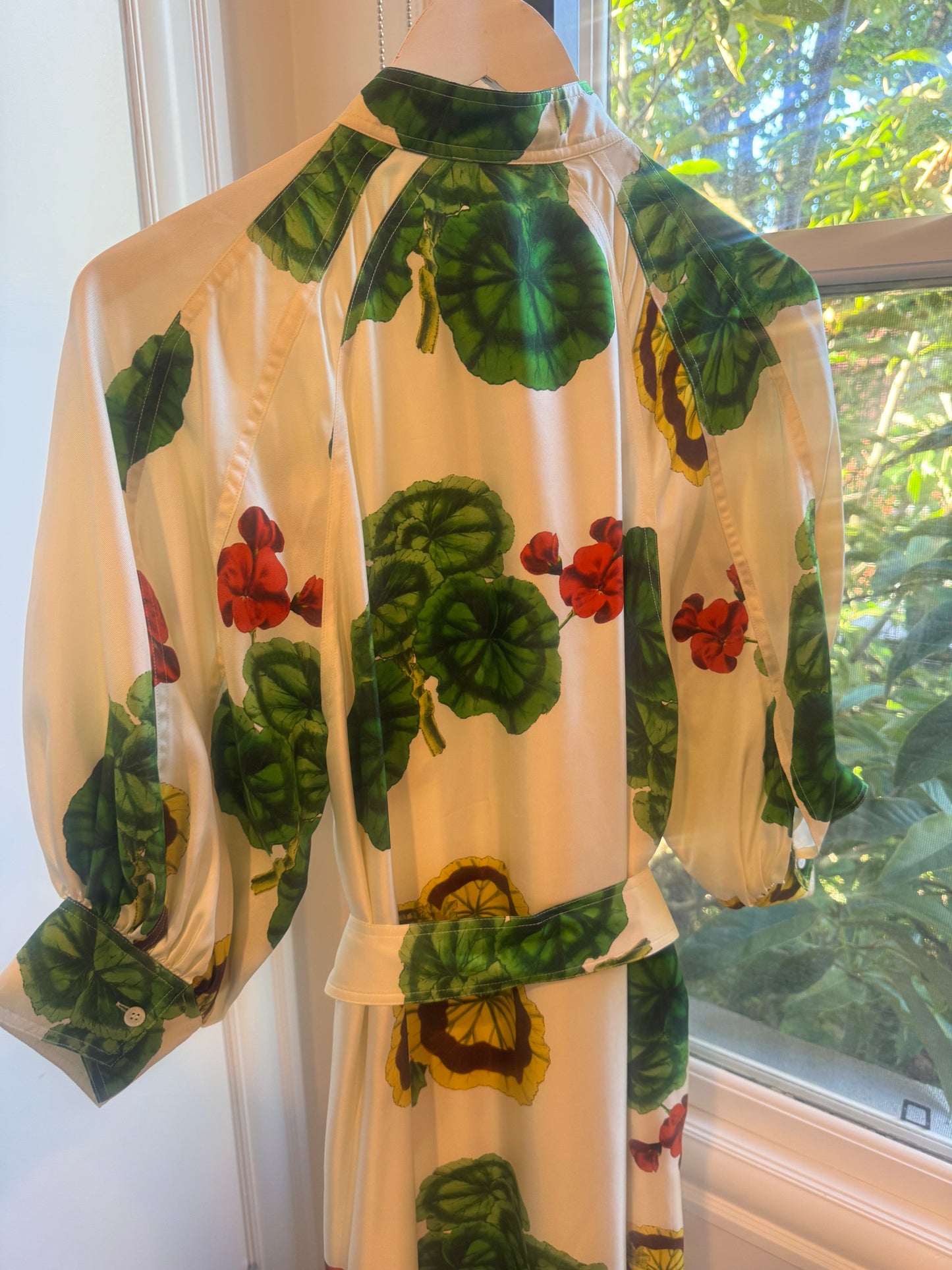 Oroton Geranium Silk Dress - Size 8 (Like New)