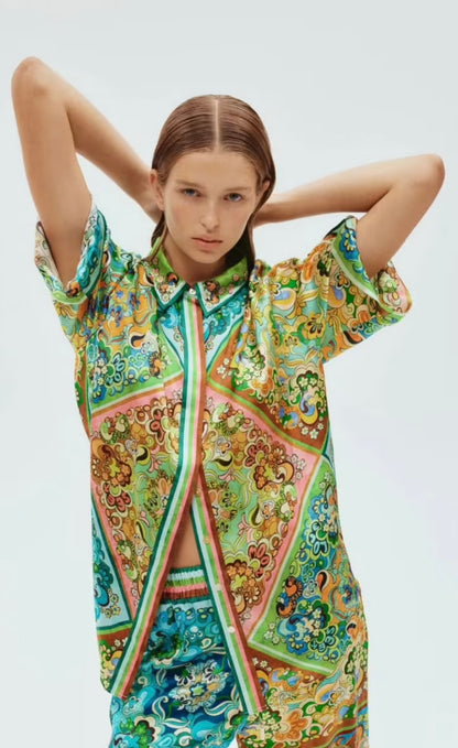 Alemais Dreamer Shirt & Pant Set - Size 6 (Oversized)