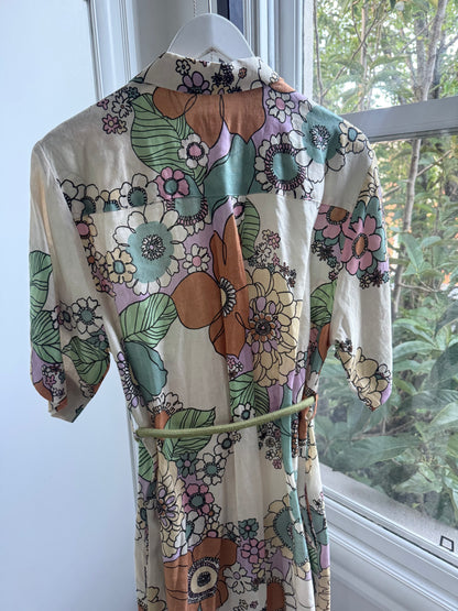 Alemais Farrah Linen Shirt Dress - Size 12 (Like New)