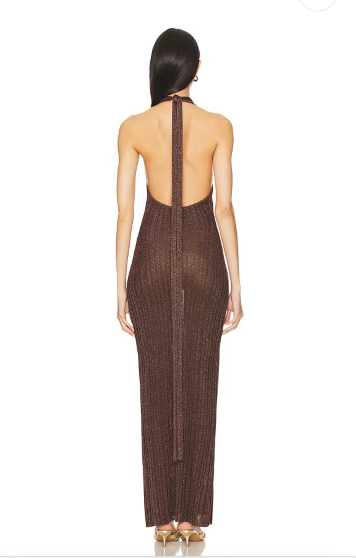 Misha Echo Sleeveless Knit Espresso Dress - Size XS (Brand New)