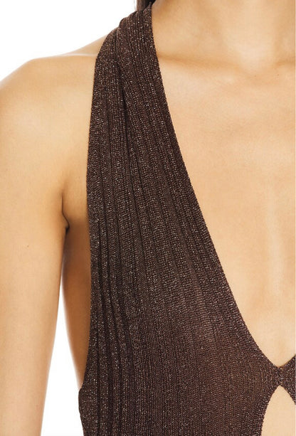 Misha Echo Sleeveless Knit Espresso Dress - Size XS (Brand New)