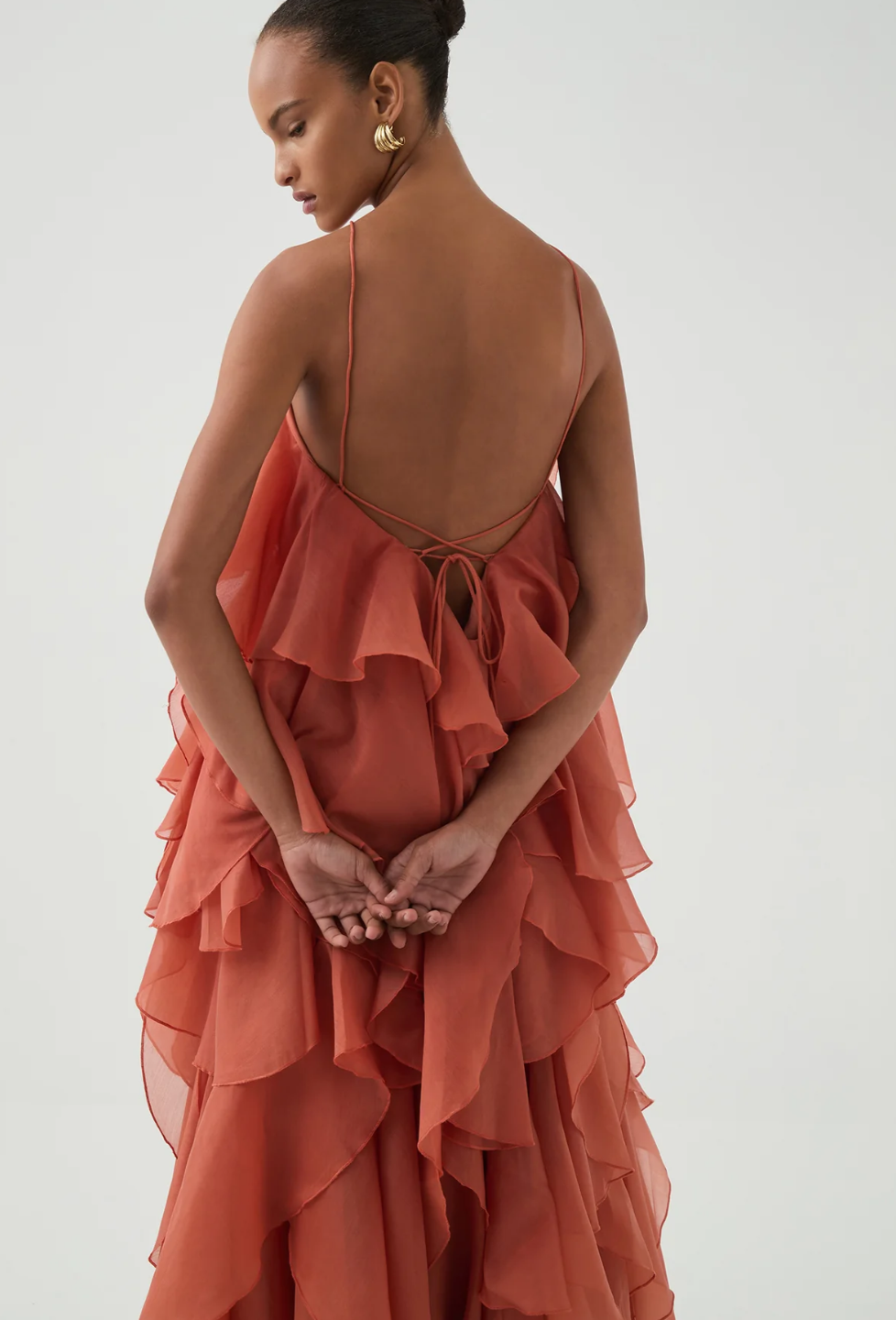 Aje. Pandorea Layered Maxi Dress - Size 8