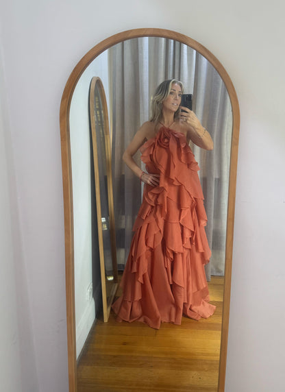 Aje. Pandorea Layered Maxi Dress - Size 8
