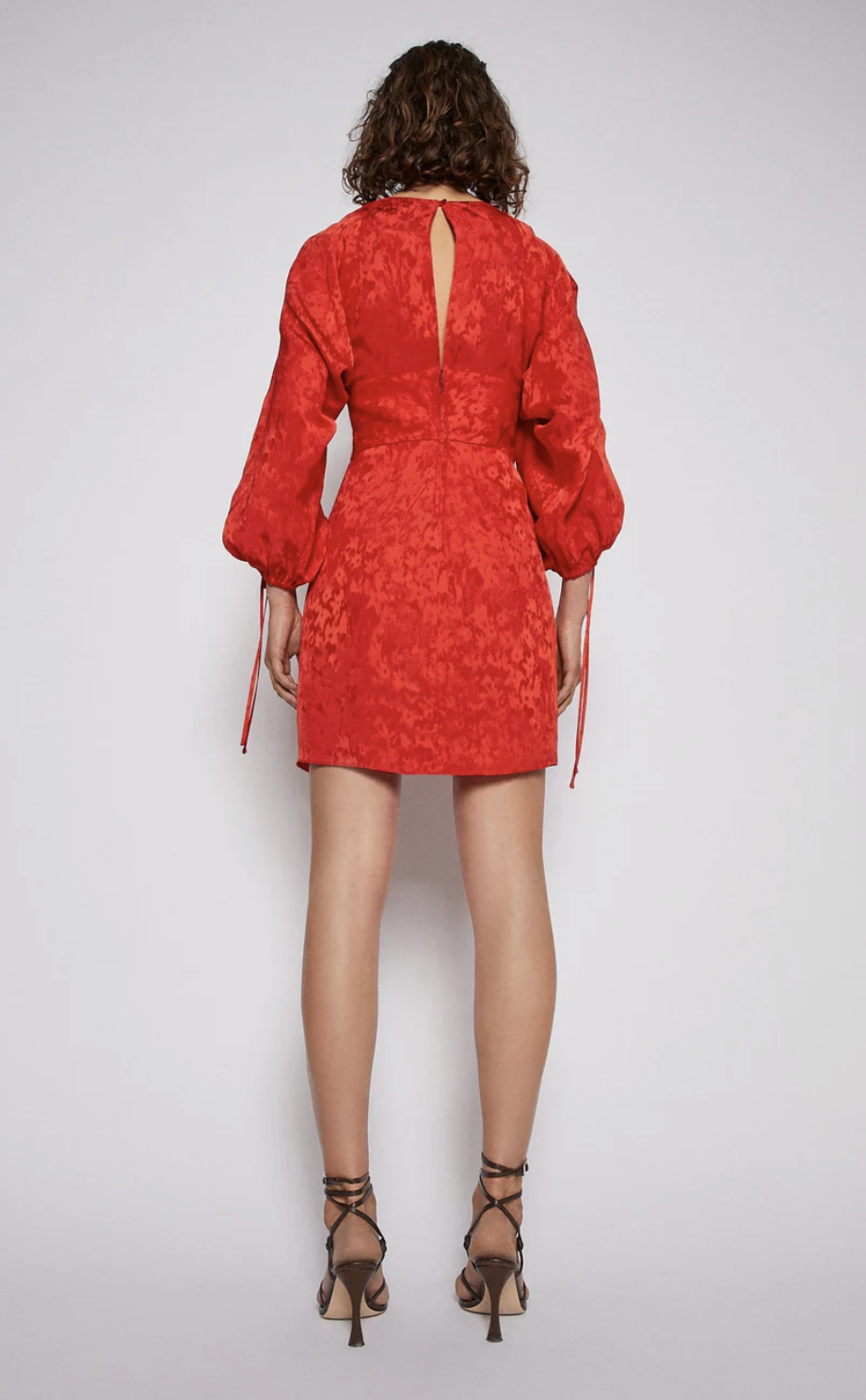 Scanlan Theodore Red Draped Mini Dress - Size 10