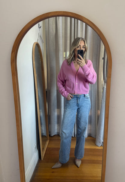 Scanlan Theodore Cashmere Pink Cardigan - Size S