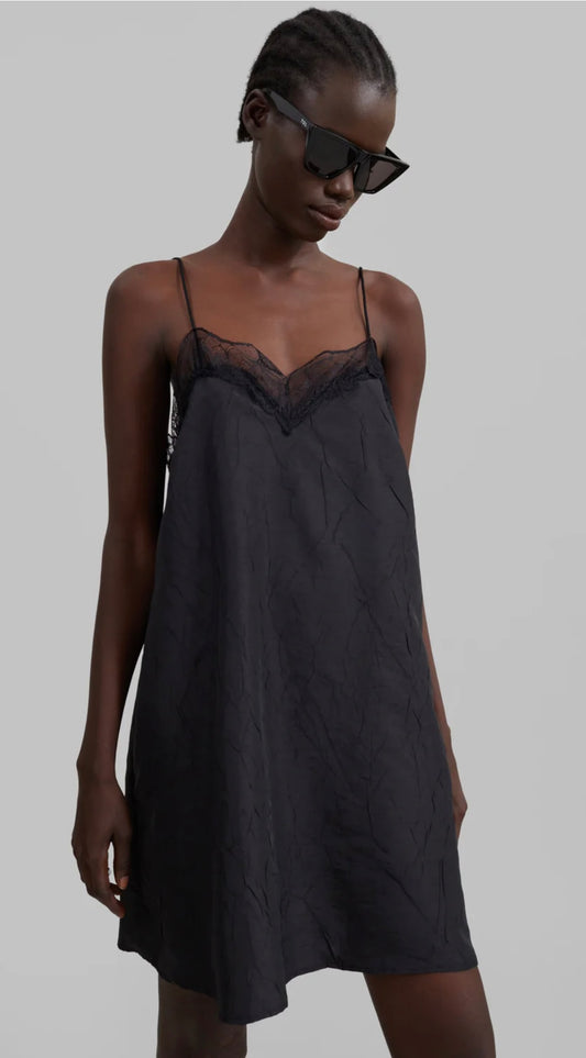 The Frankie Shop Julia Khaki Slip Dress- Size S