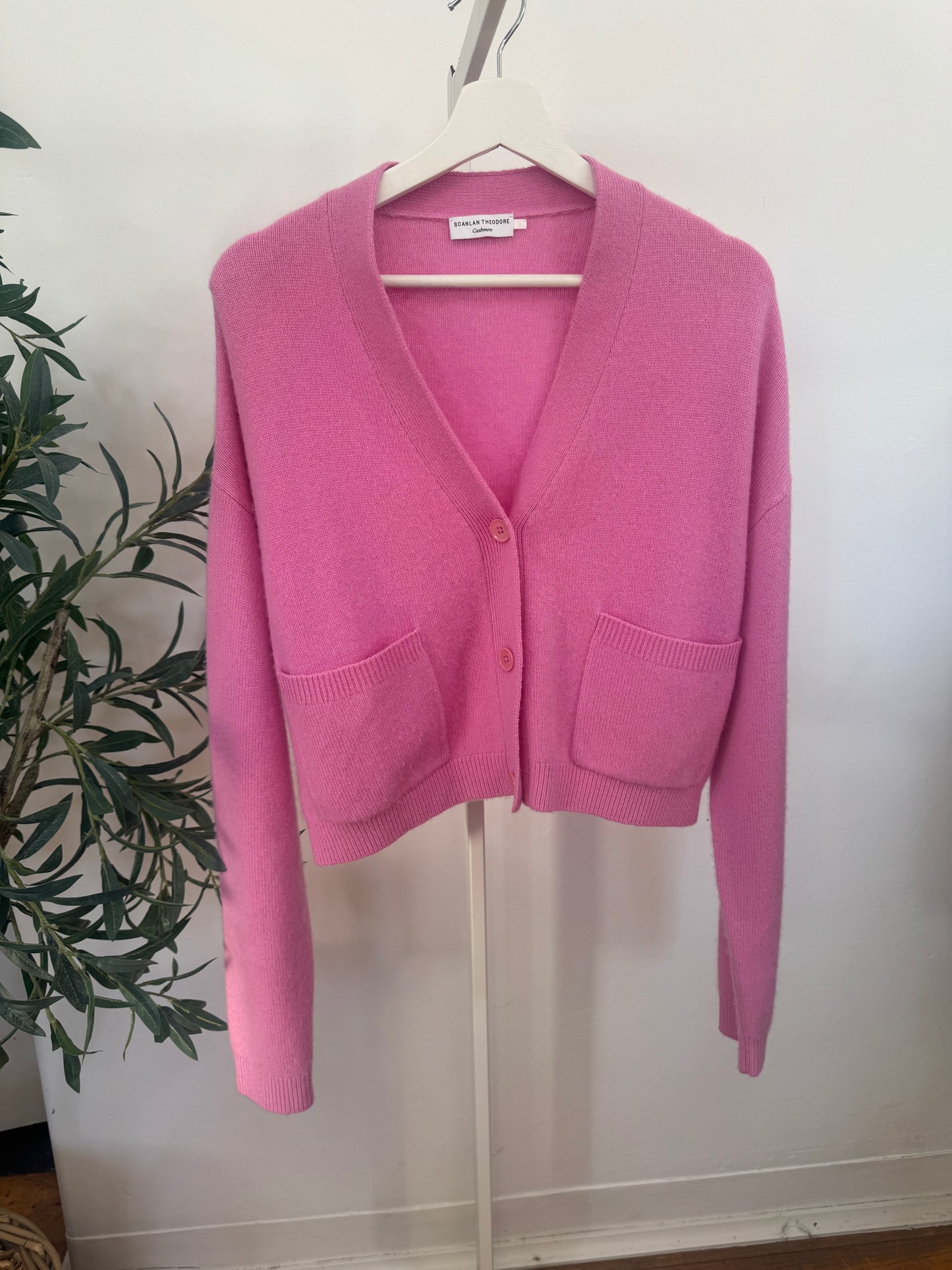 Scanlan Theodore Cashmere Pink Cardigan - Size S
