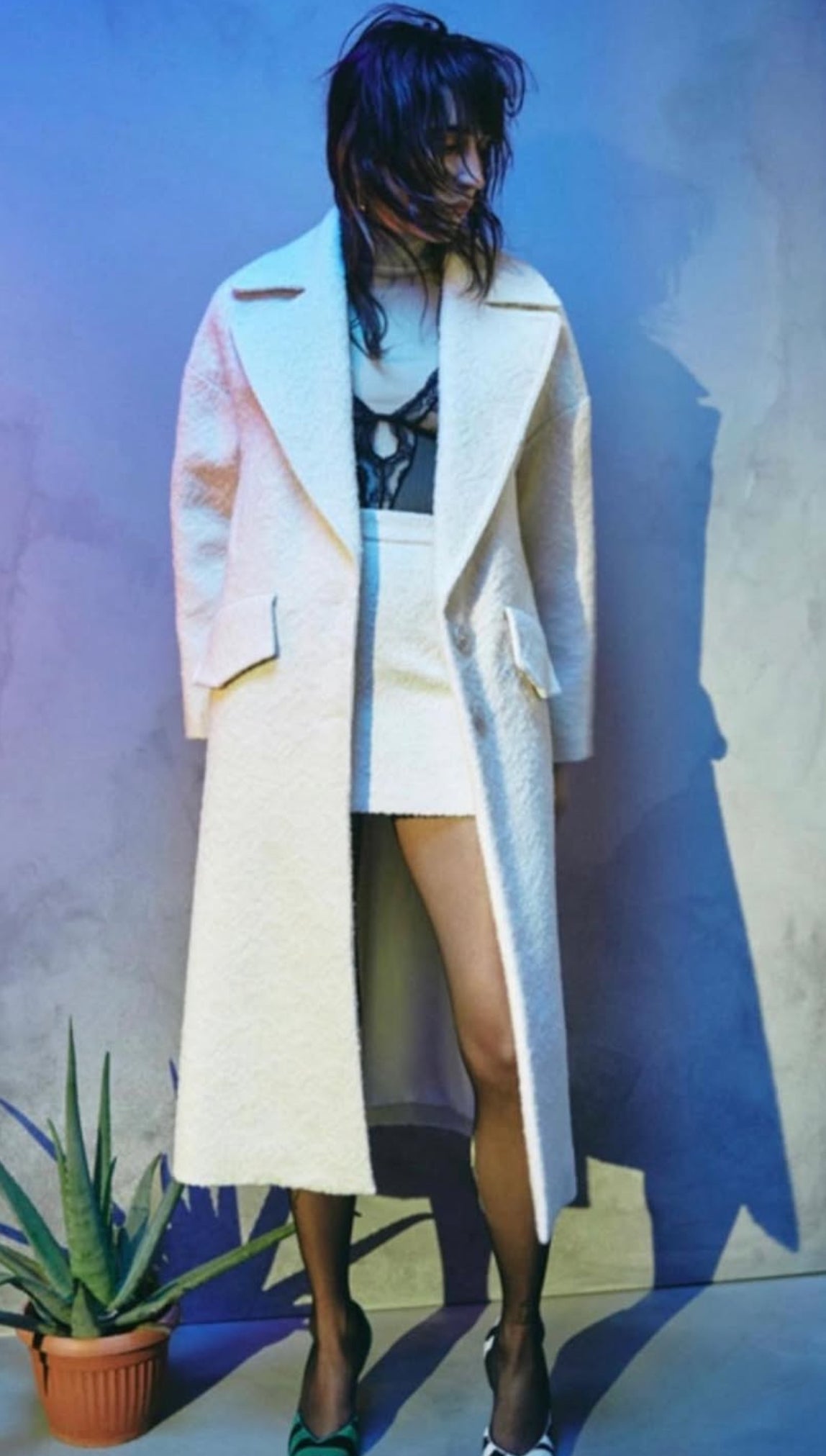 Patrizia Pepe Italian Frost Coat - Size 40 (Brand New)