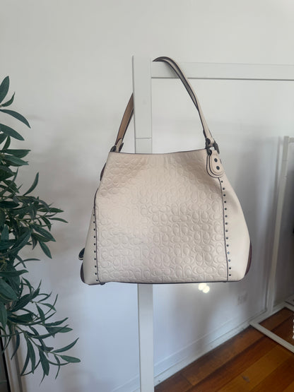 Coach Edie 31 Pebble Leather Shoulder Bag (Brand New)