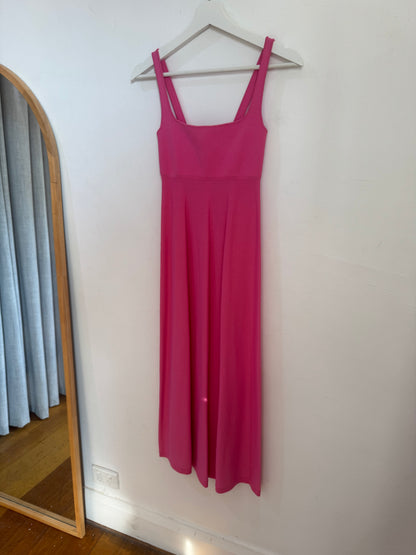 Scanlan Theodore Crepe Knit Square Neck Dress - Size XS