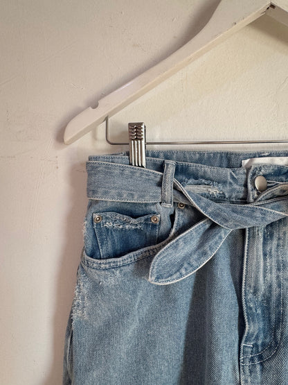 Zimmermann Cosair Denim Flutter Skirt - Size 1